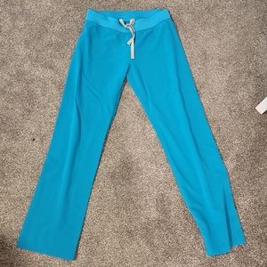 S Teal FIGS Livingston Pant
